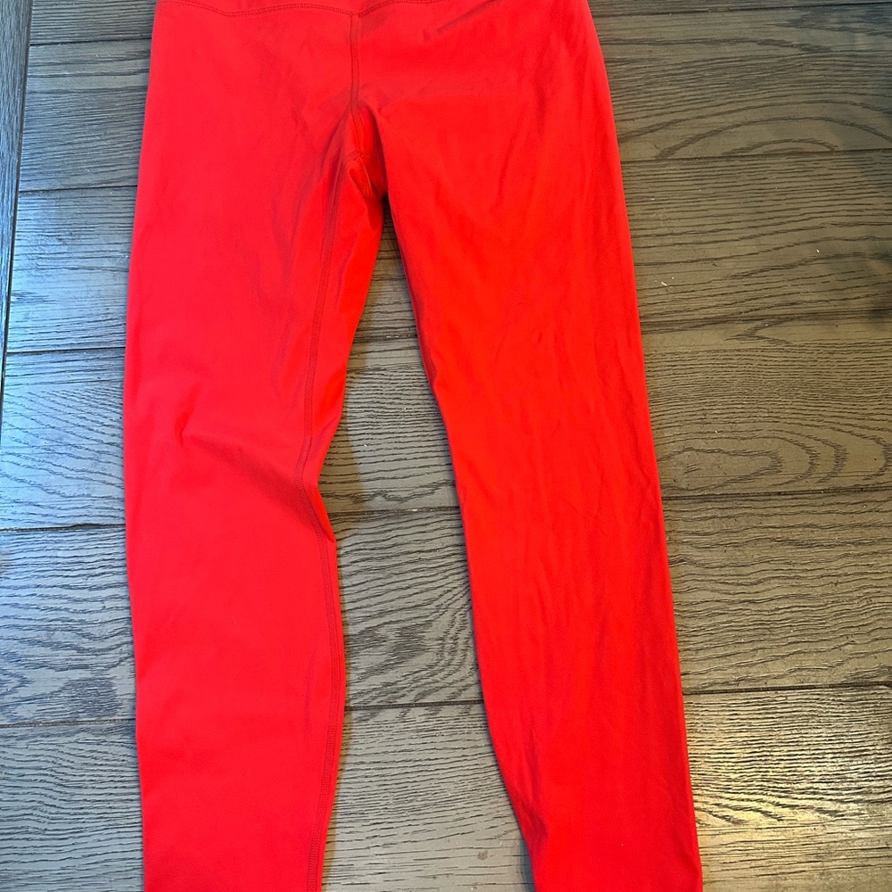 HeyNuts Vibrant Red Leggings Size L (12)